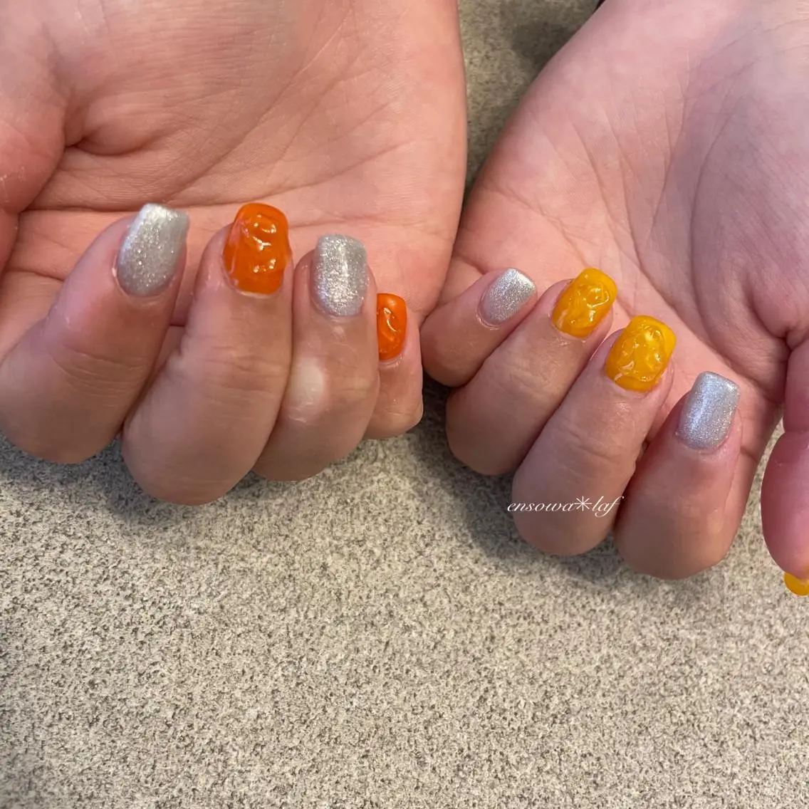 ネイル アートネイル オーロラネイル クリアネイル フレンチネイル ジェルネイル ensowa✱laf NAILのネイルデザイン