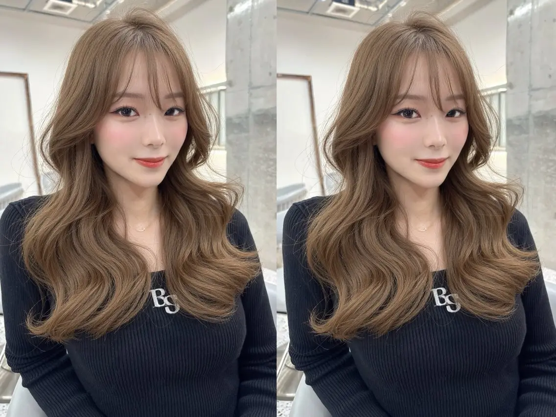 ミディアム ヘアカラー トリートメント 🎀ダブルカラー/ 透明感カラー/翼🎀のヘアスタイル