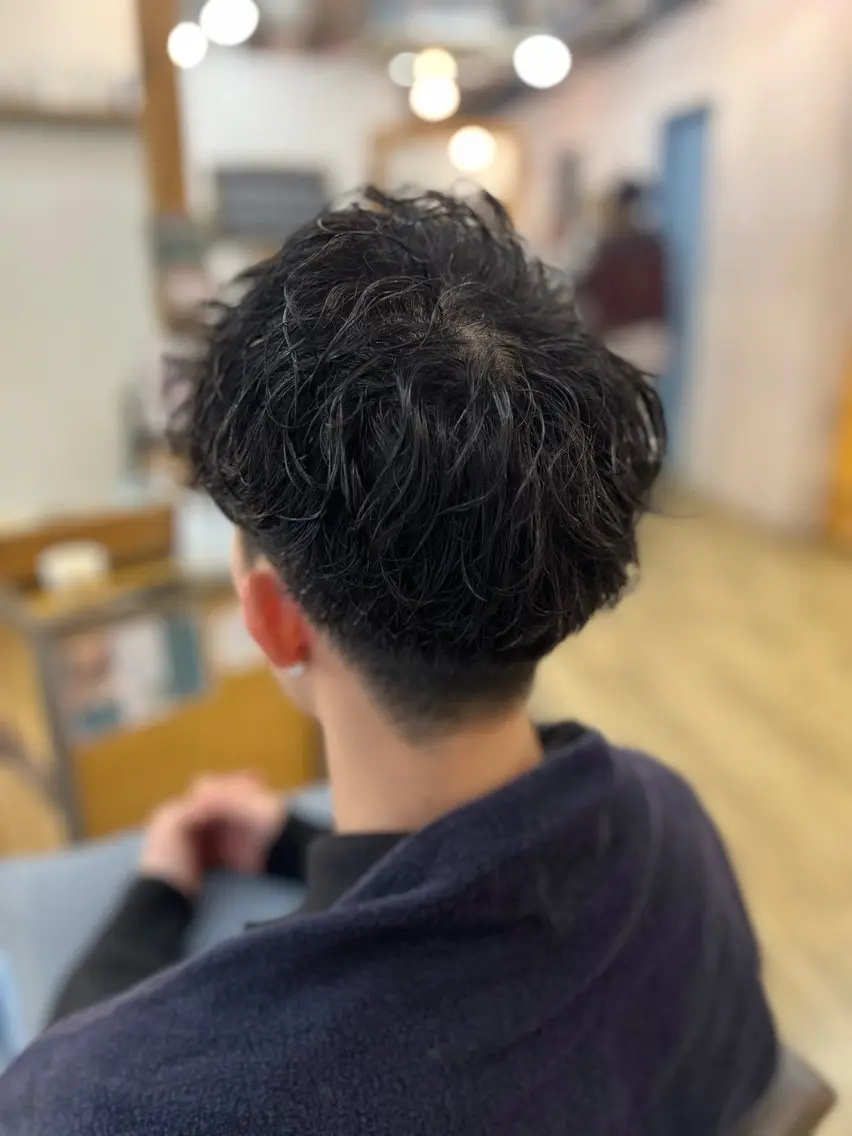 ショート パーマ メンズカット/ ヘアカラー/ケイゴのヘアスタイル