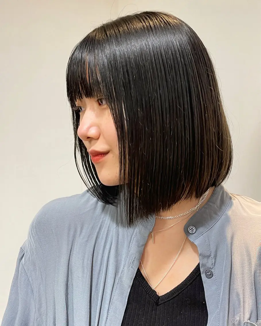 ミディアム カラー カット ヘアカラー トリートメント 表参道🌿赤み消し カラー/チナツのヘアスタイル
