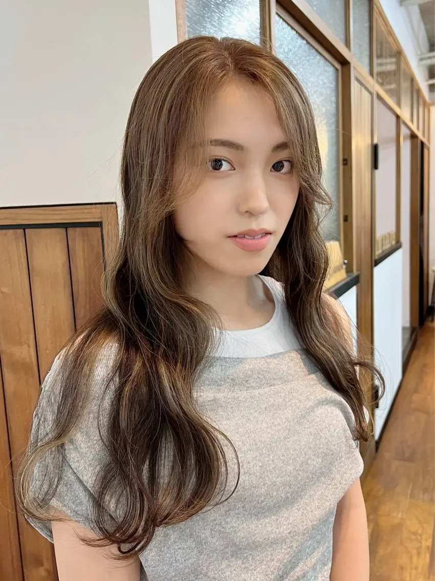 ロング カラー ❤️Mimi/non ワンカラー❤️のヘアスタイル