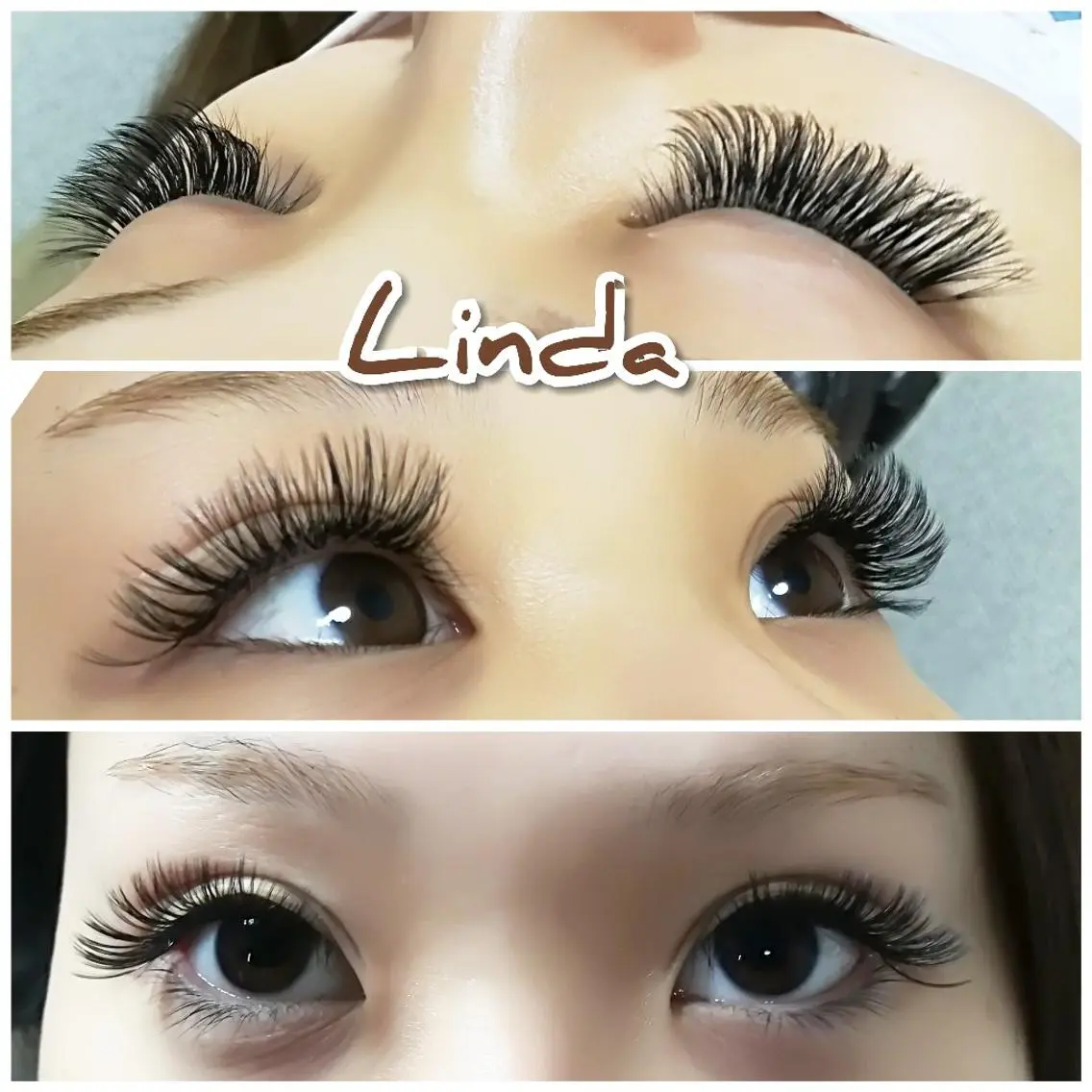 マツエク・マツパ 付け放題 ボリュームラッシュ linda lashesのマツエク・マツパデザイン