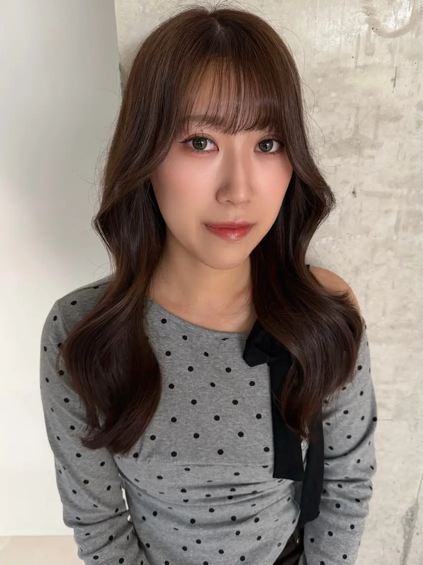 セミロング カラー カット ヘアカラー MIES amane(アマネ)のヘアスタイル