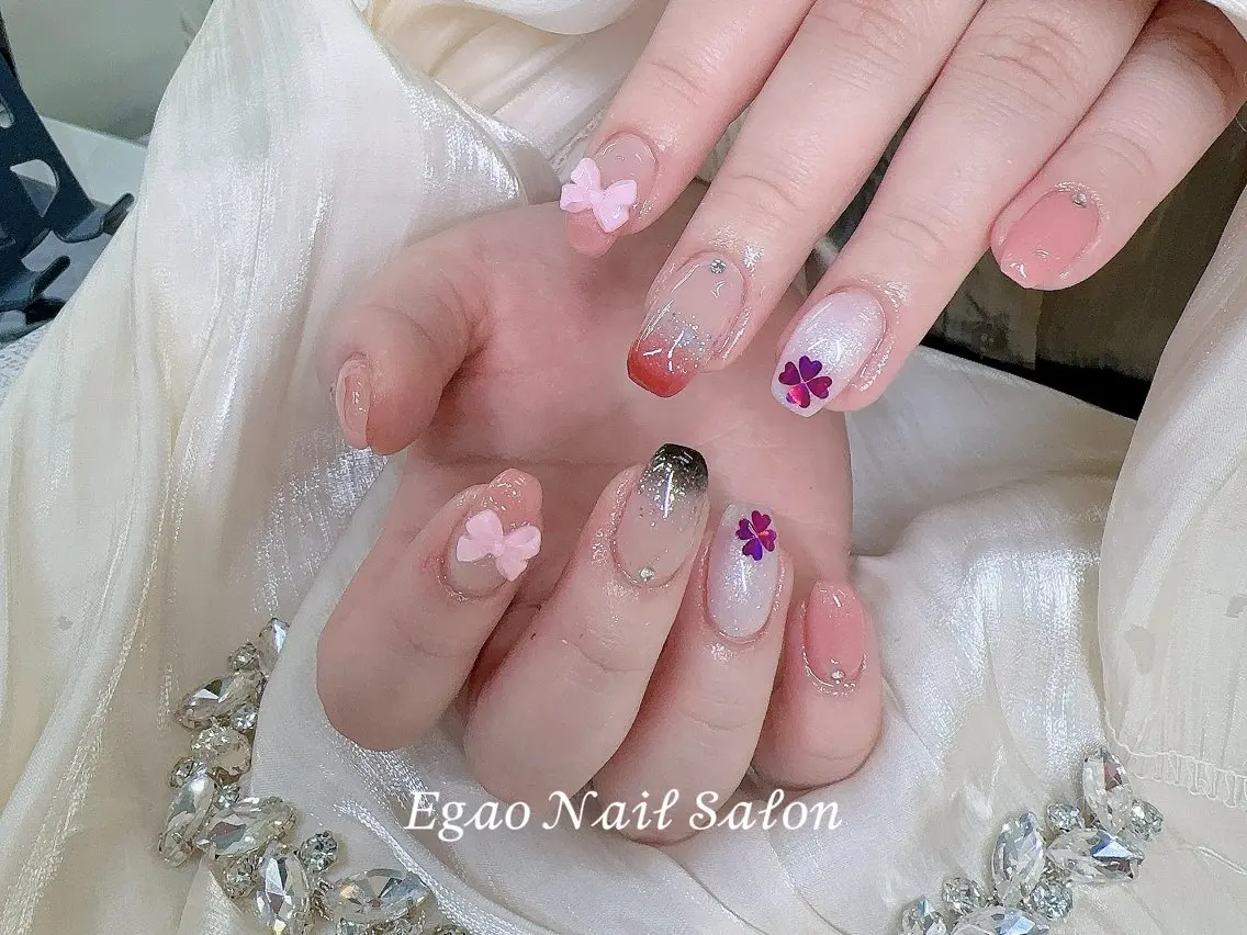 ネイル フットネイル ジェルネイル 韓国ネイル マグネットネイル メンズネイル ハンドネイル EGAO NAIL 錦糸町店のネイルデザイン