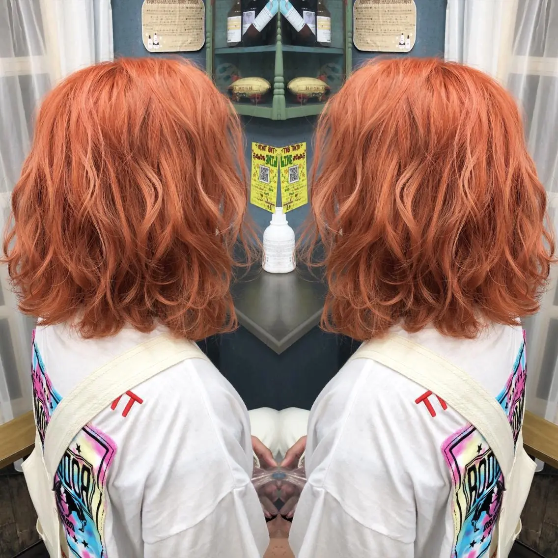 ミディアム カラー 美魔女 美容師NAOのヘアスタイル