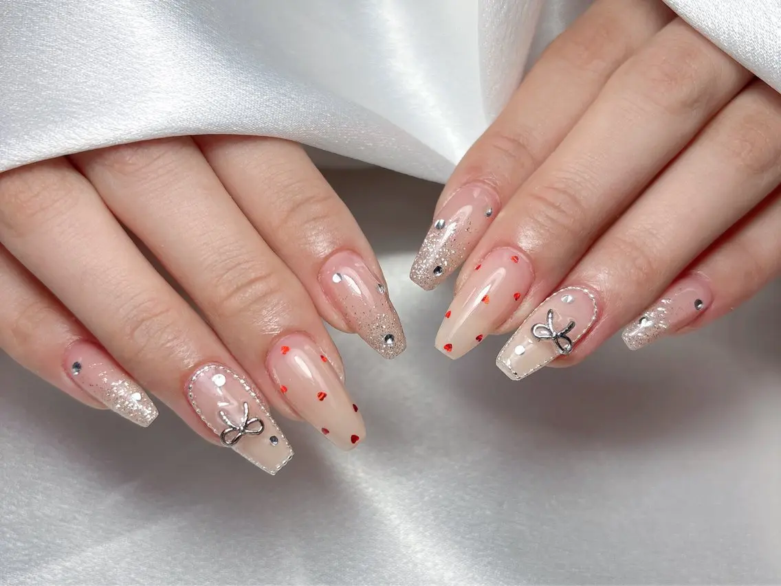 ネイル ハンドネイル ハンドケア Aura Nail 長さだし/パラジェルのネイルデザイン