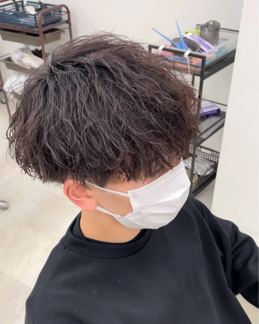 ショート パーマ メンズ 似合わせカットのプロ 美容師yamadaのヘアスタイル