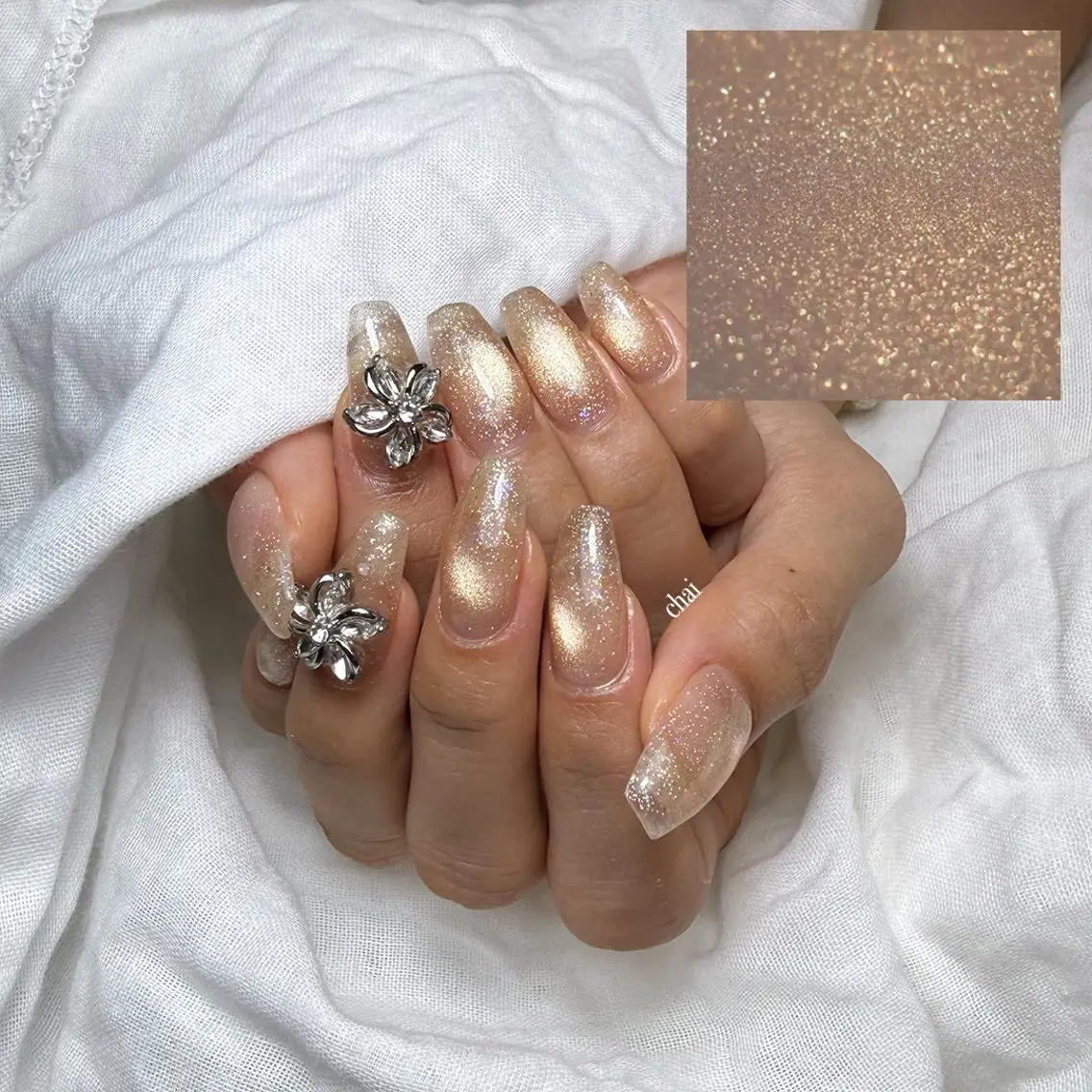 ネイル マグネットネイル ワンカラーネイル ハンドネイル chai nail +  eye📍鶴橋のネイルデザイン