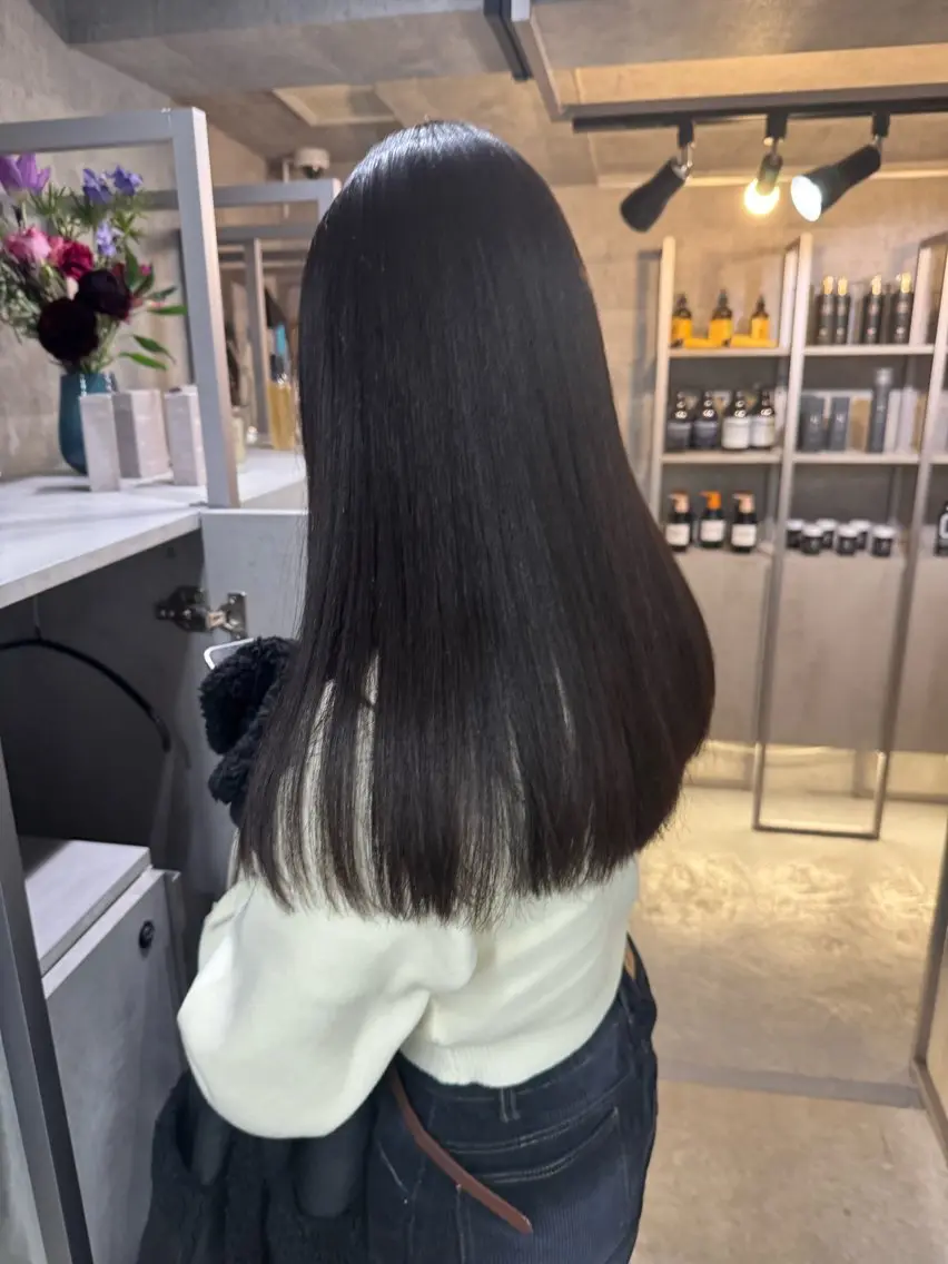 ロング カラー カット ヘアカラー トリートメント You/透明感カラー レイヤーカット/ボブのヘアスタイル