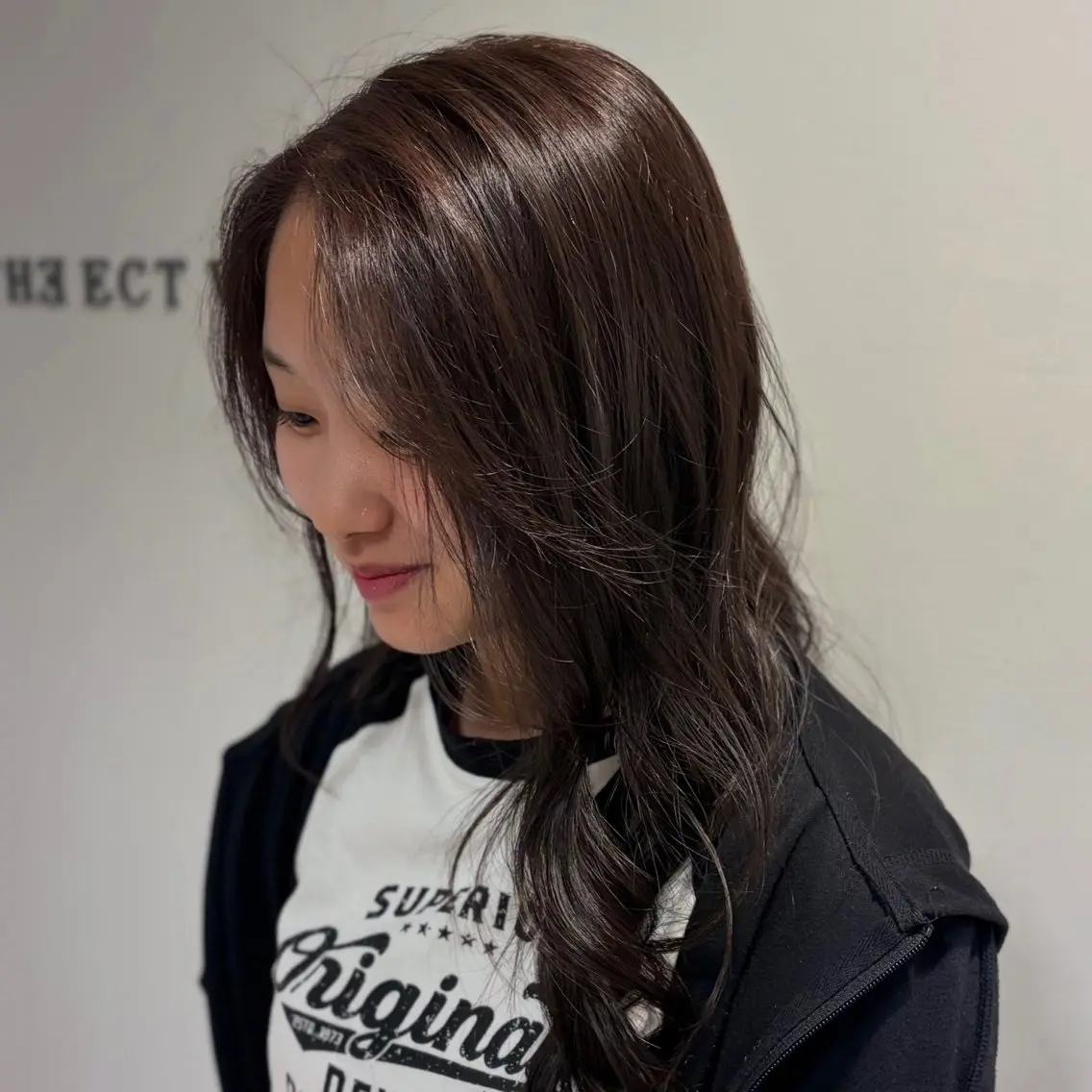 ロング カラー ラベンダーカラー カット ヘアカラー The Ect心斎橋 ❤︎marina❤︎のヘアスタイル