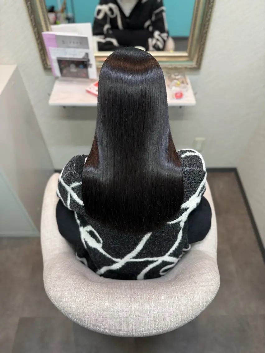 ロング 縮毛矯正 ヘッドスパ 髪質改善/縮毛矯正 アンナ🍊のヘアスタイル