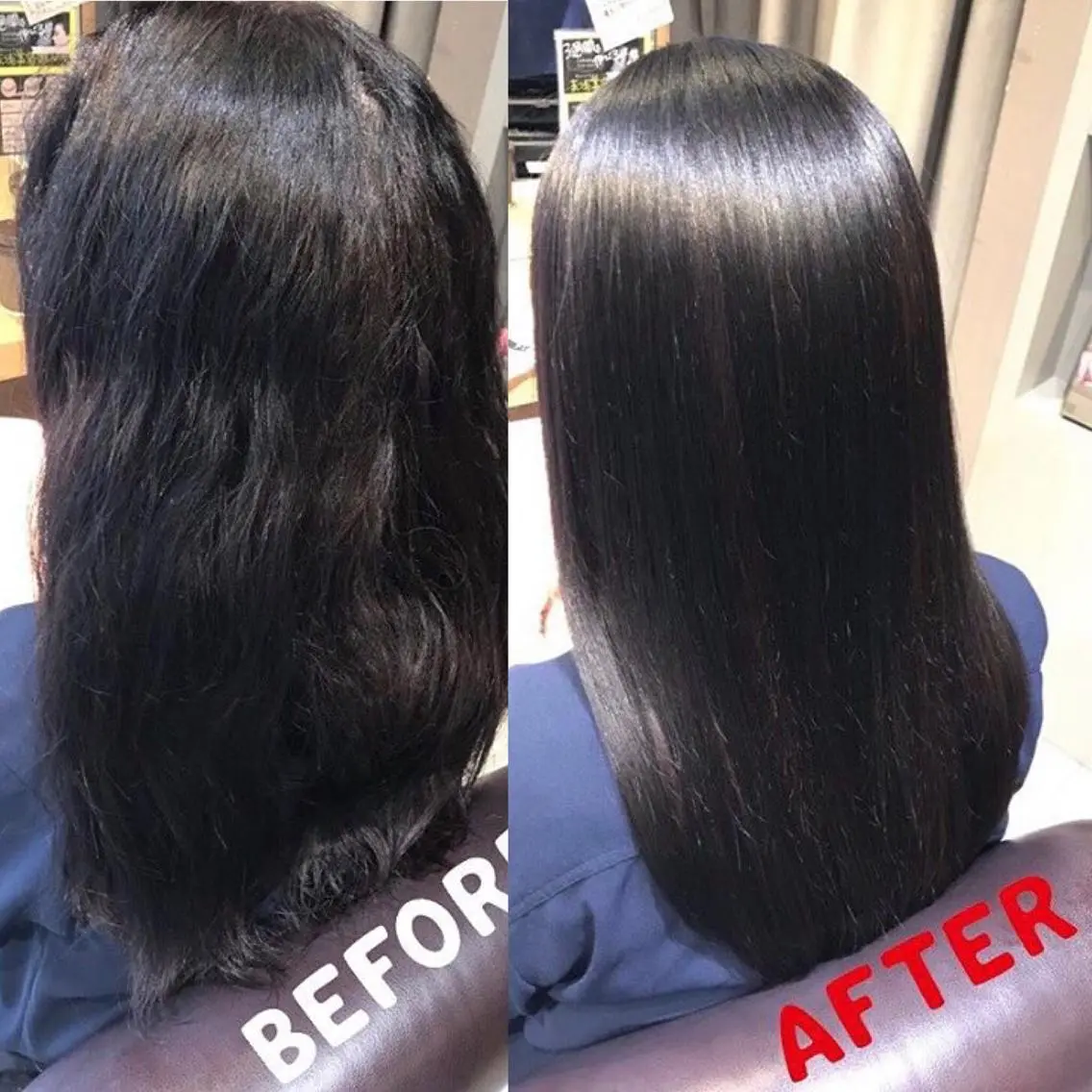 ロング パーマ ストレートパーマ Bonheur umedaのヘアスタイル