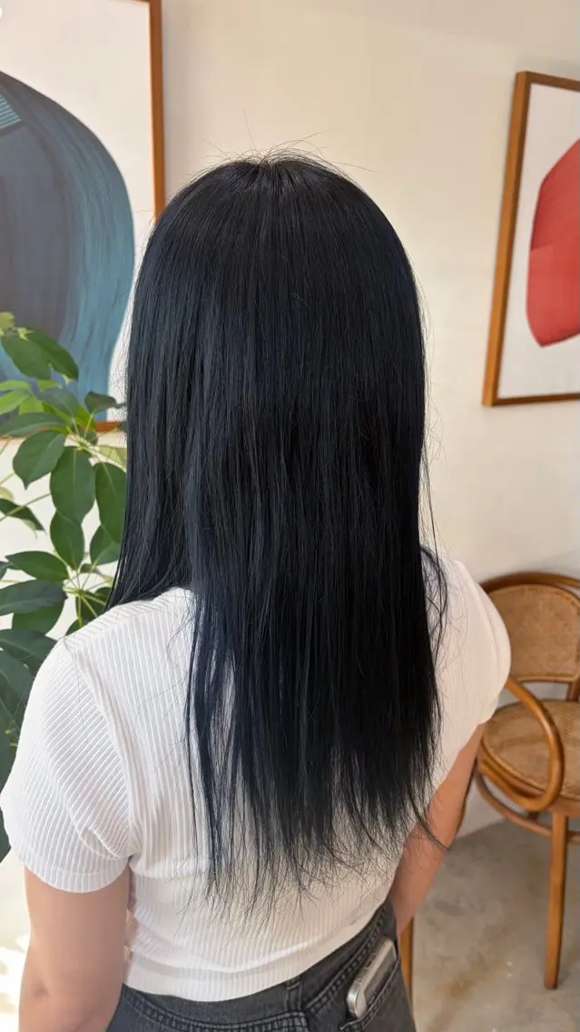カラー ネイビーカラー ヘアカラー honoka uemuraのヘアスタイル