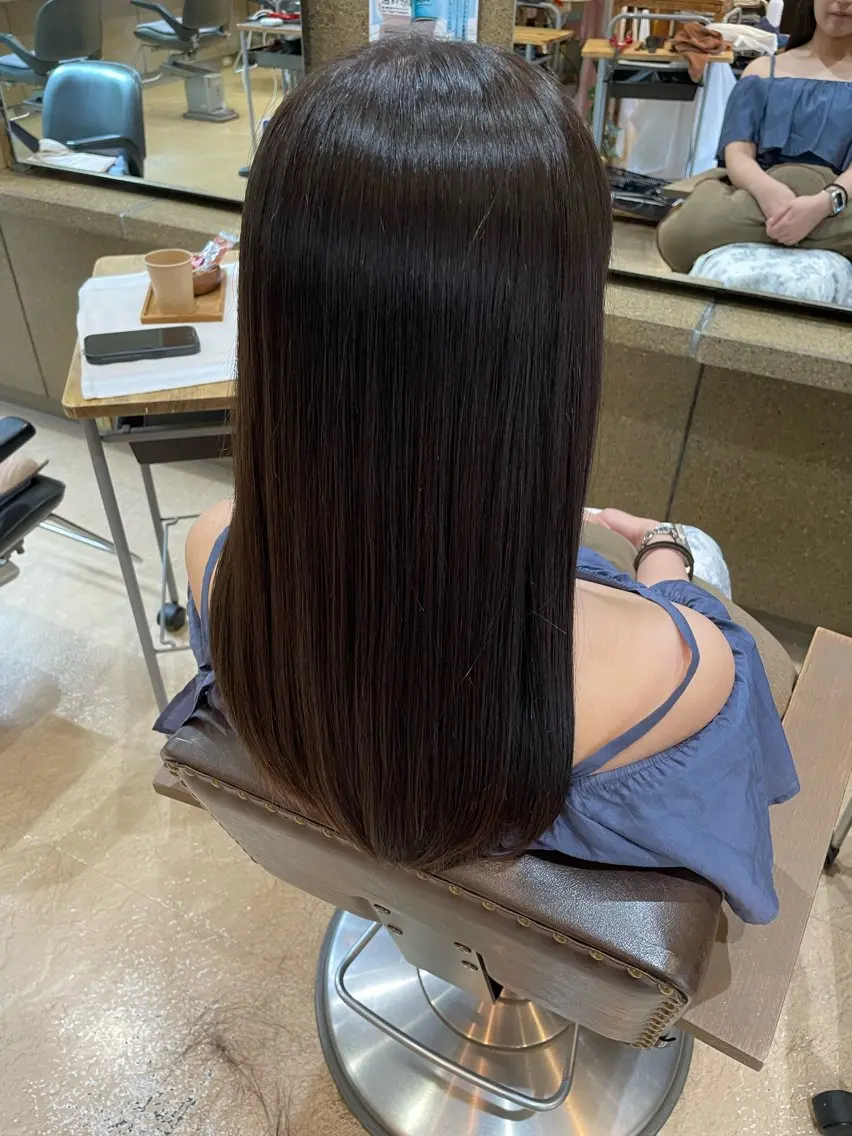 ロング カラー パーマ ヘアアレンジ 田中 俊貴のヘアスタイル