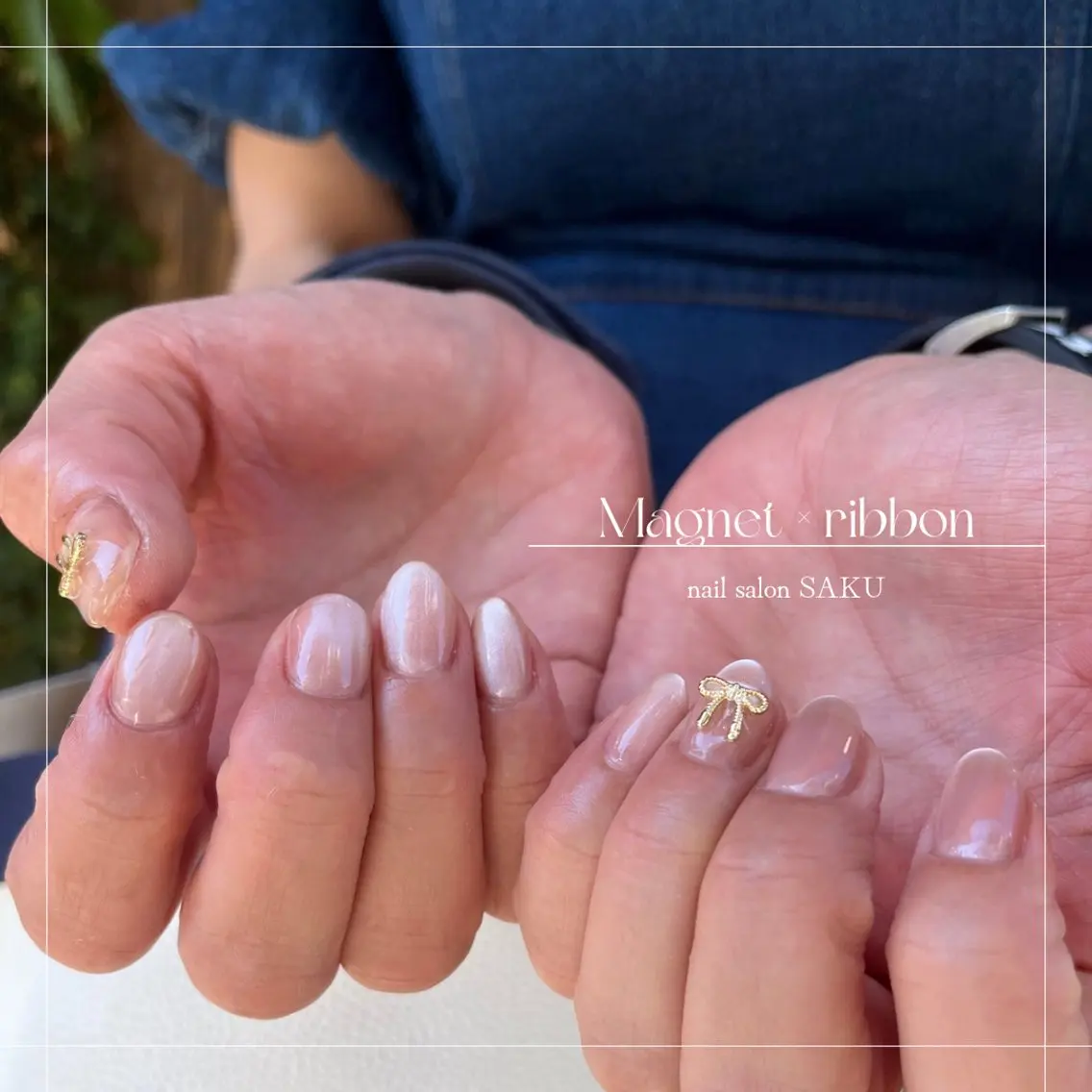 ネイル ニュアンスネイル シンプルネイル SAKU nail 作島茜のネイルデザイン