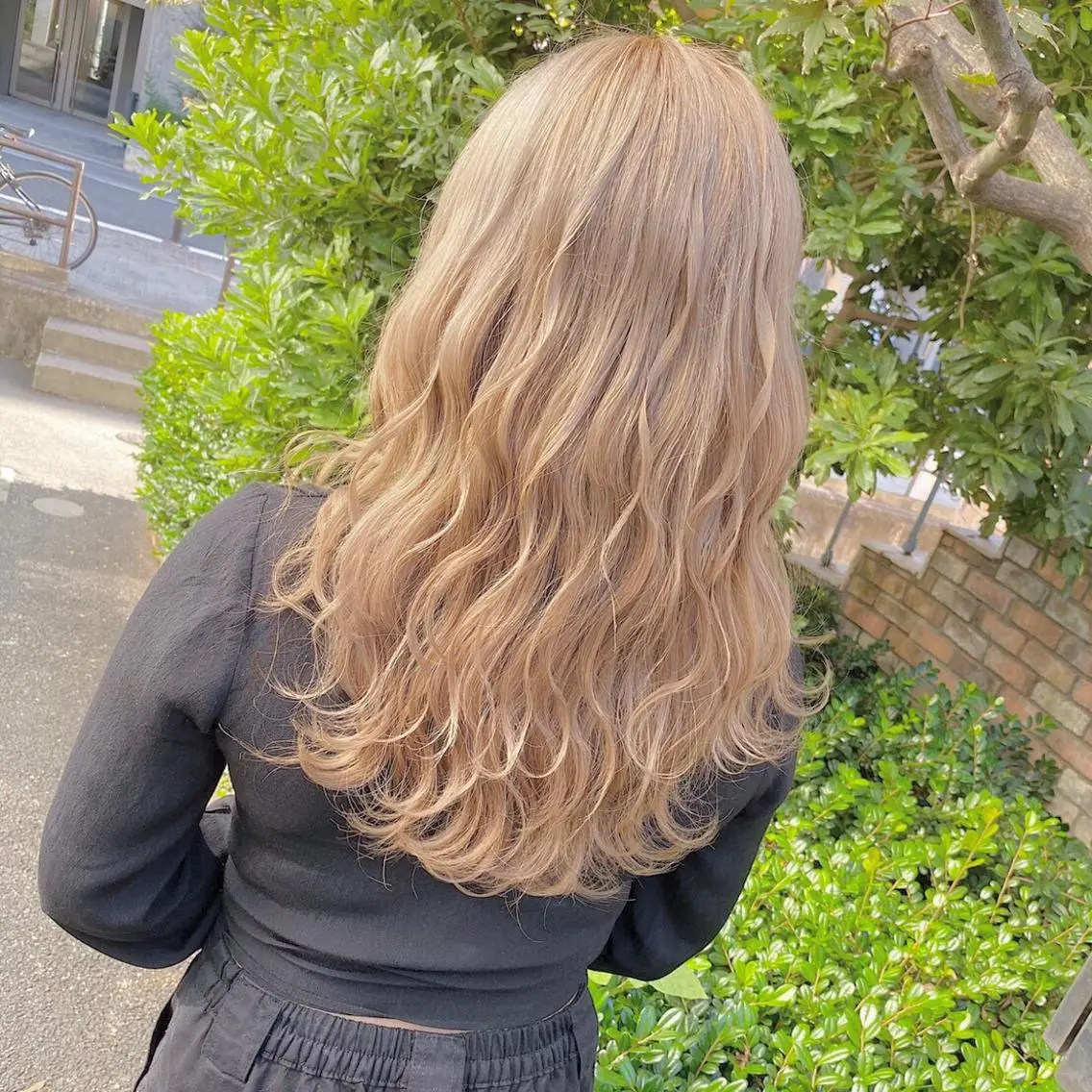 ロング カラー ヘアアレンジ メンズ キッズ ブリーチの髪様 MASATOのヘアスタイル