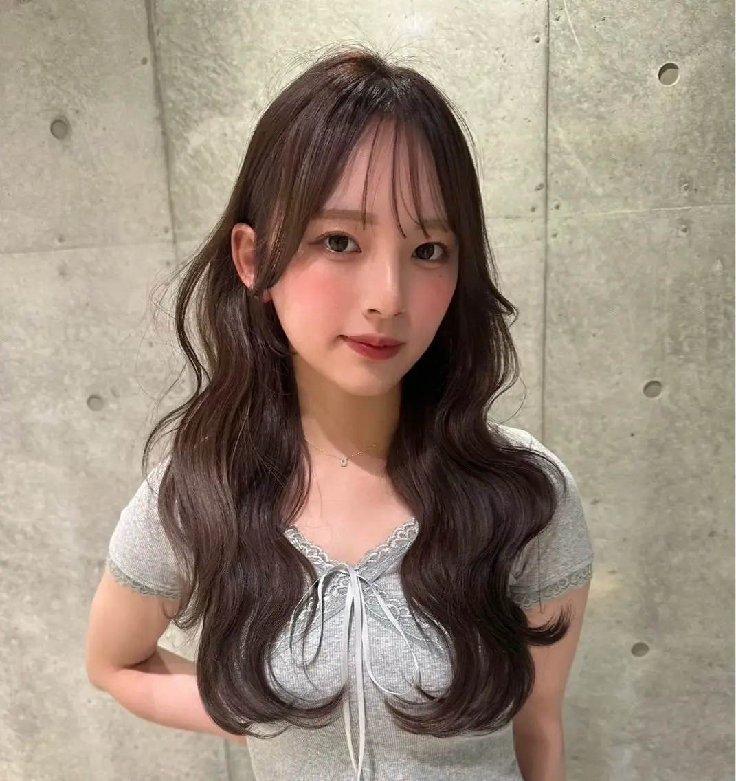 ロング 韓国風ヘア レイヤーカット 🎀透明感カラー shizuka🎀のヘアスタイル