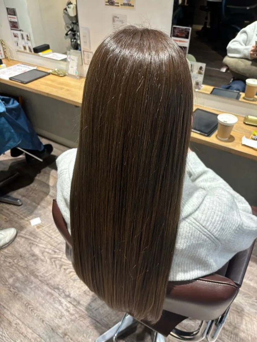 ロング カラー あらい まさえのヘアスタイル