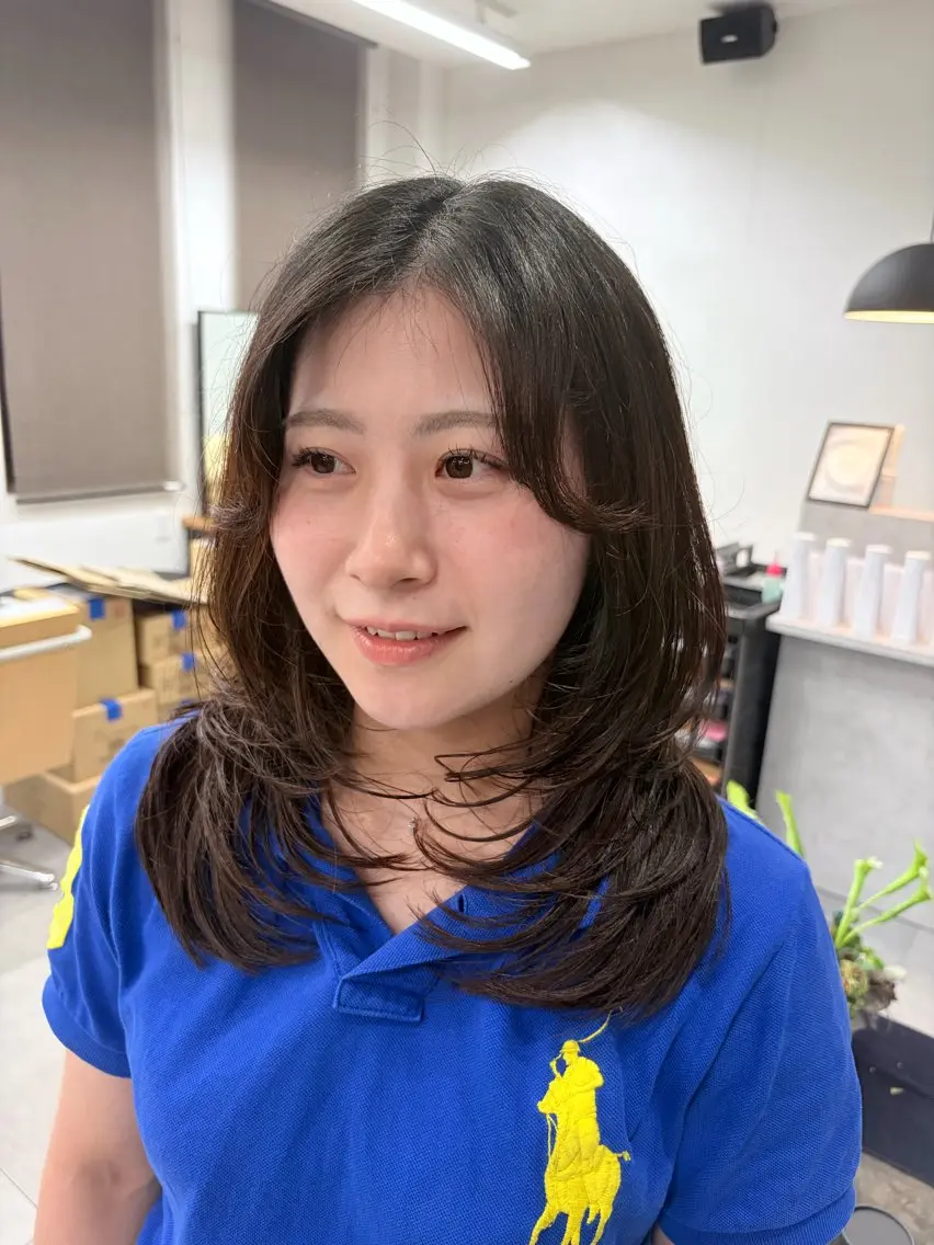 【ナイトメニュー(営業後限定🌃🌙】 似合わせカット+艶カラー+髪質改善トリートメント ¥22,440→¥13,460の写真