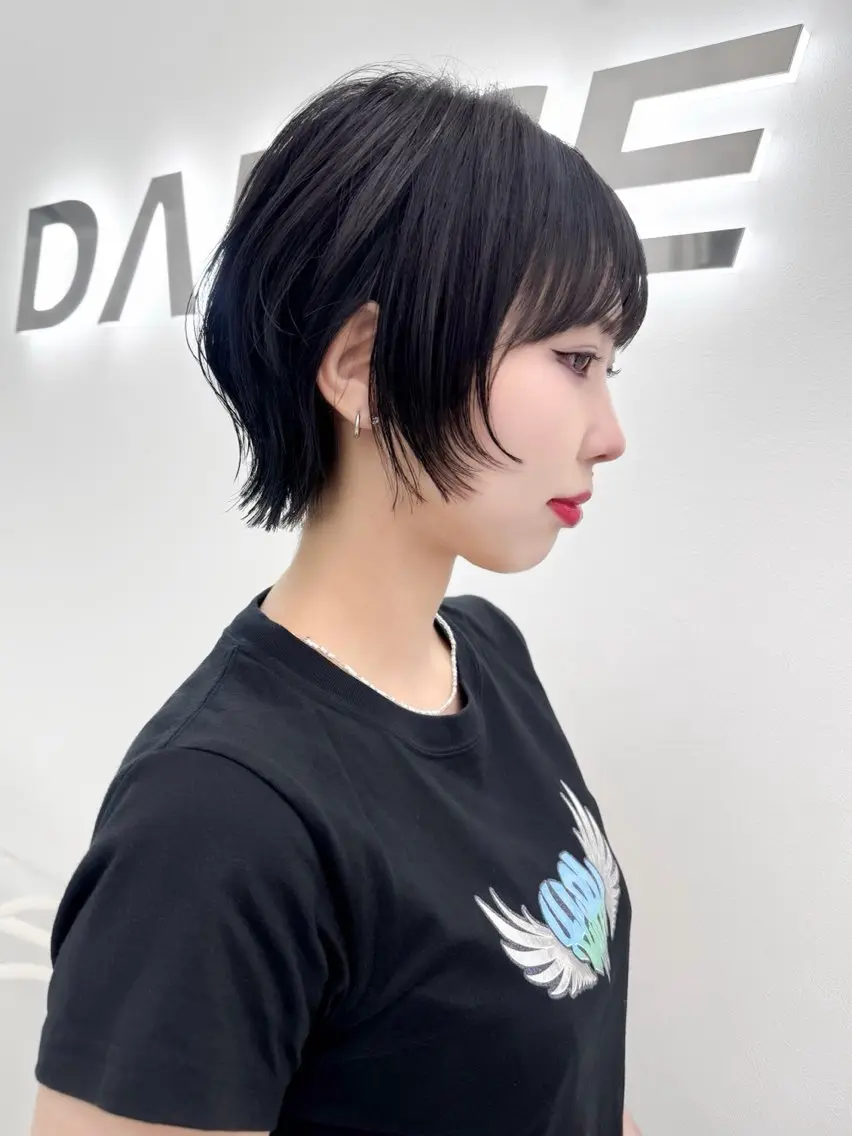 ショート カラー ヘアアレンジ カット トリートメント ヘアセット 縮毛矯正🤍 盛れるボブ/ひかりのヘアスタイル