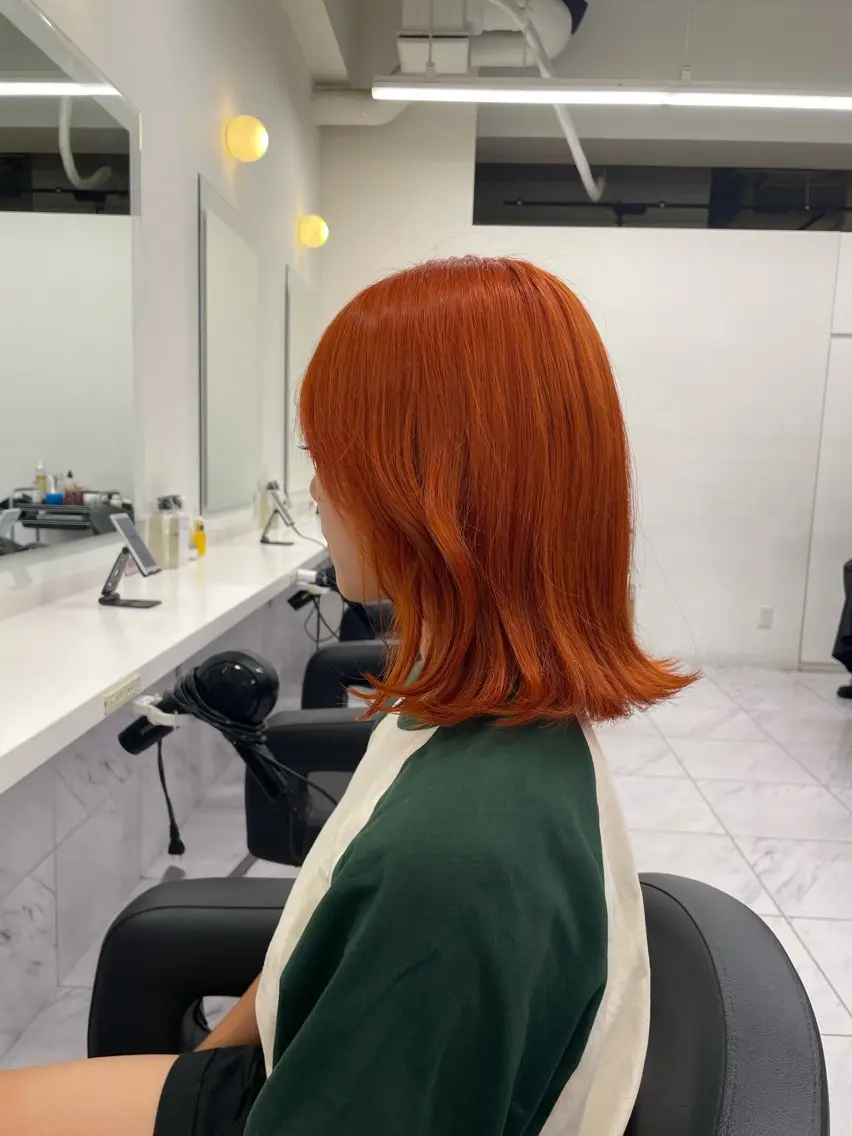 ミディアム カラー ヘアアレンジ ヘアカラー トリートメント ヘアセット 💗横浜美容室 💗HARUNAのヘアスタイル