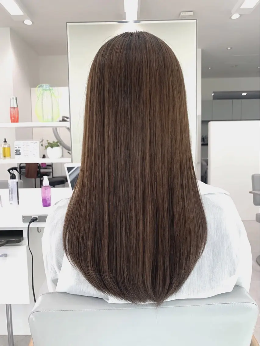 ロング パーマ 縮毛矯正 トリートメント ブリーチでもできる 縮毛矯正相原慎🌈のヘアスタイル