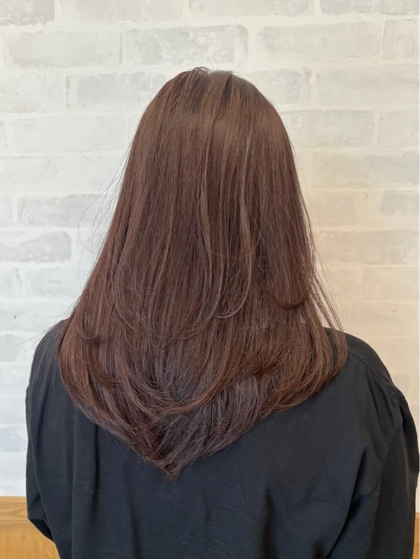 セミロング カラー 顔周りカット/透明感 カラー🤍大塚蛍のヘアスタイル