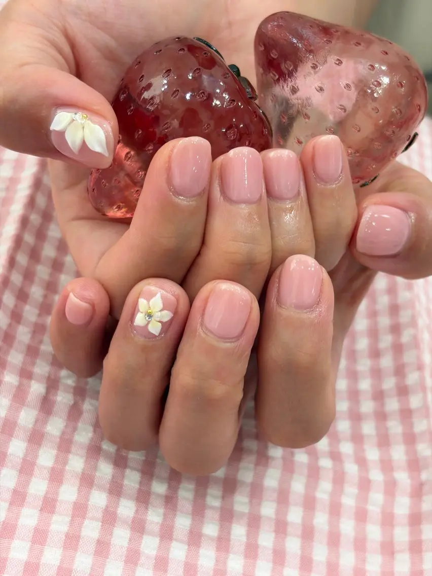 ネイル アートネイル ワンカラーネイル shiho セプトアカデミーのネイルデザイン