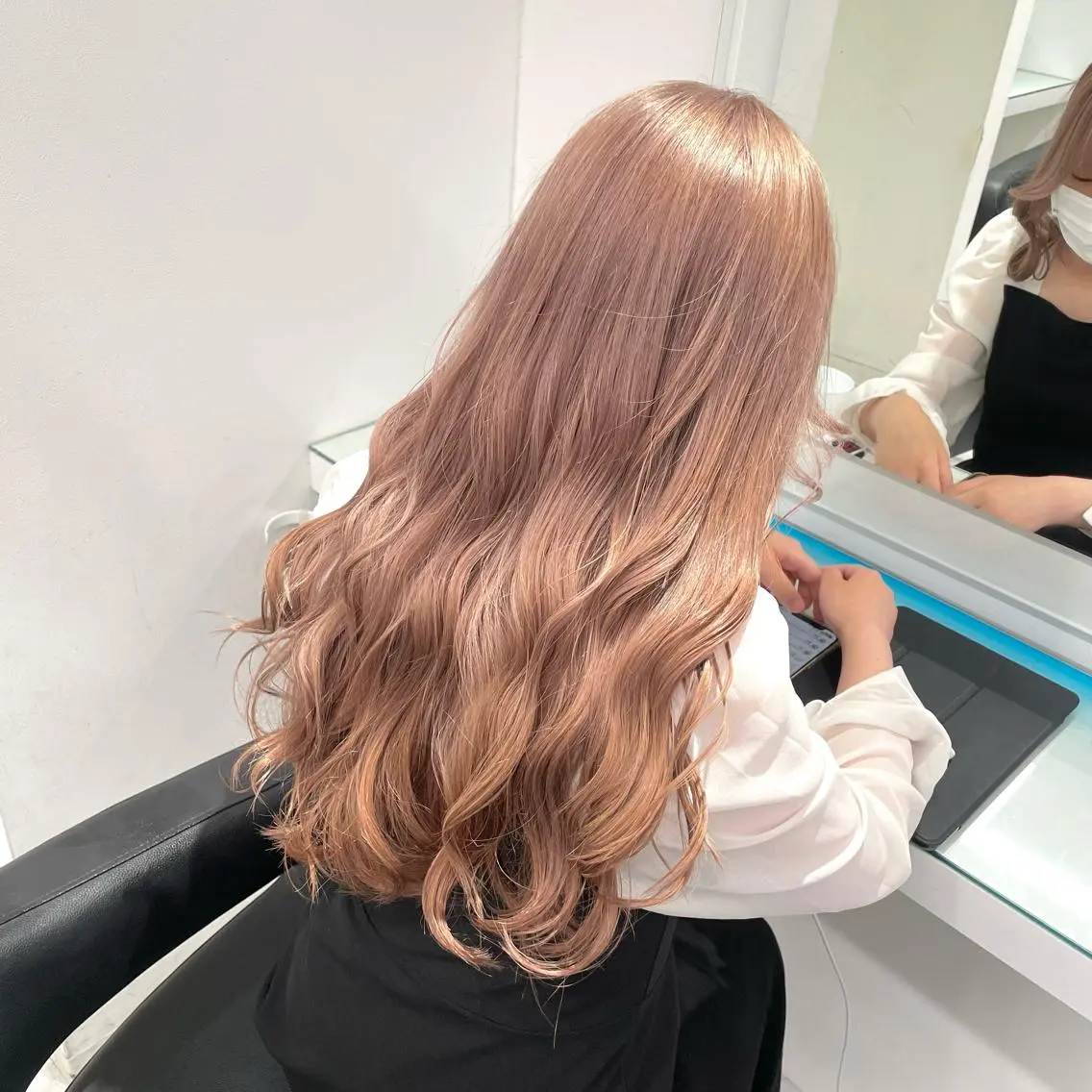 ロング カラー ヘアカラー トリートメント ヘッドスパ ヘアセット 暖色🩷透明感カラー ♡Maika♡のヘアスタイル