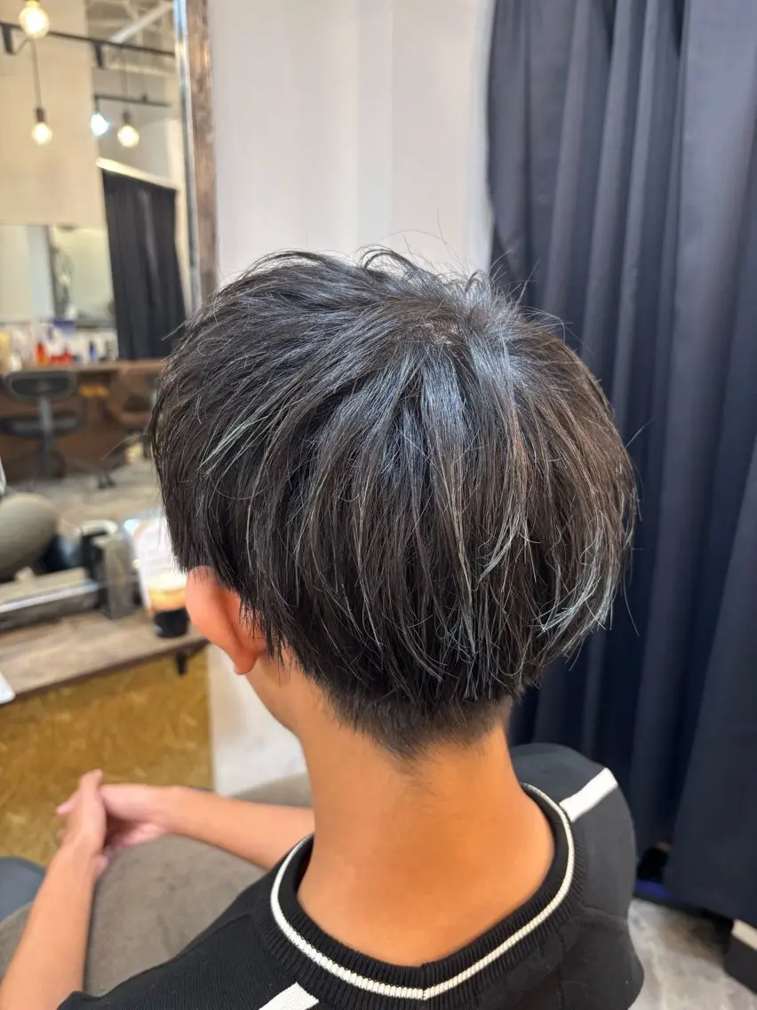 【疲れ解消✨】🍀メンズカット+癒しヘッドスパ(sh付き)ウルフ/スパイキーショート/センターパートetc.⭕️の写真