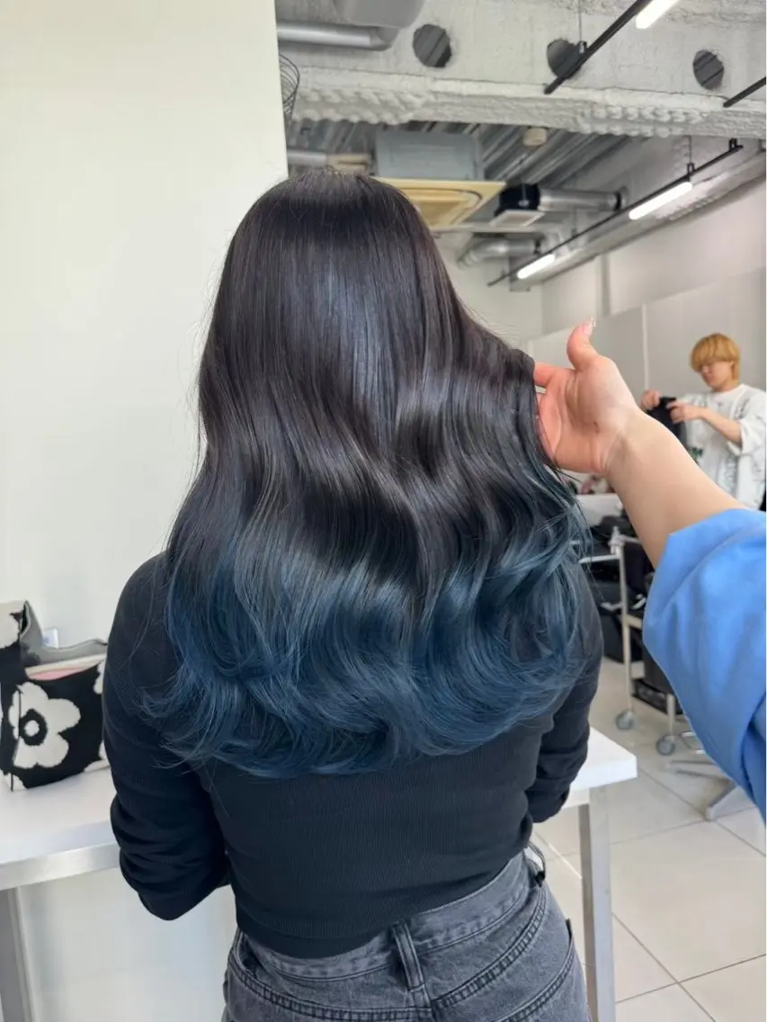 ロング カラー カラーモデル募集♩ ALIVEりんのヘアスタイル