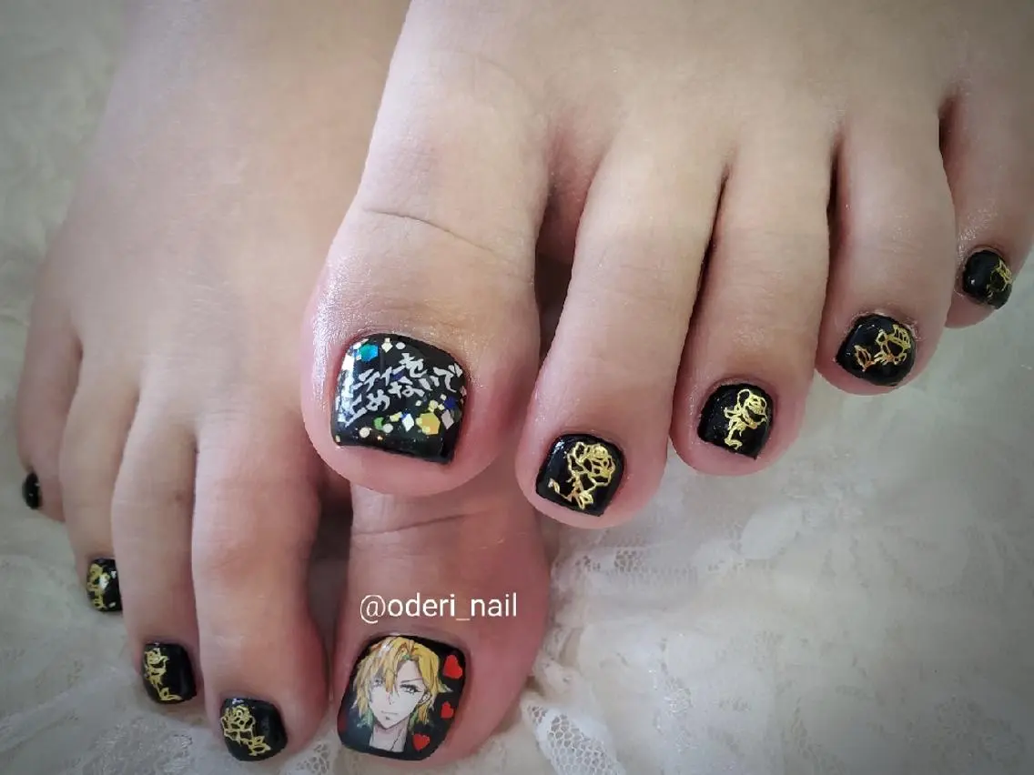 ネイル アートネイル フットネイル ジェルネイル 春ネイル おで@ oderi_nailのネイルデザイン