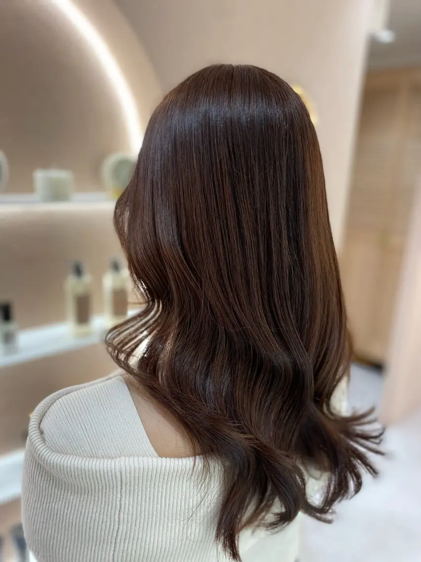 ロング カラー カット ヘアカラー トリートメント 透明感カラー💜艶髪 sayakaのヘアスタイル