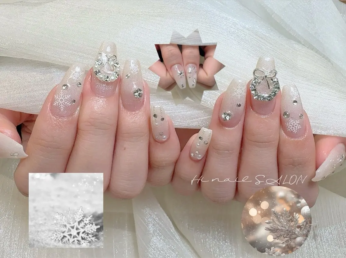 ネイル チークネイル フラッシュネイル フレンチネイル キラキラネイル 韓国ネイル ハンドネイル LINEA.nail 代官山のネイルデザイン