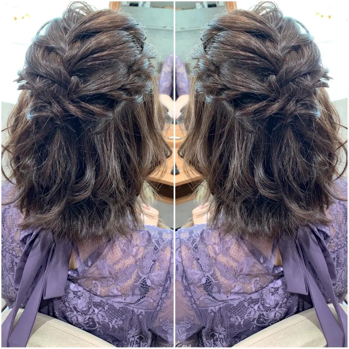 ミディアム ボブ ヘアセット 韓国hair🦋 Nanaのヘアスタイル