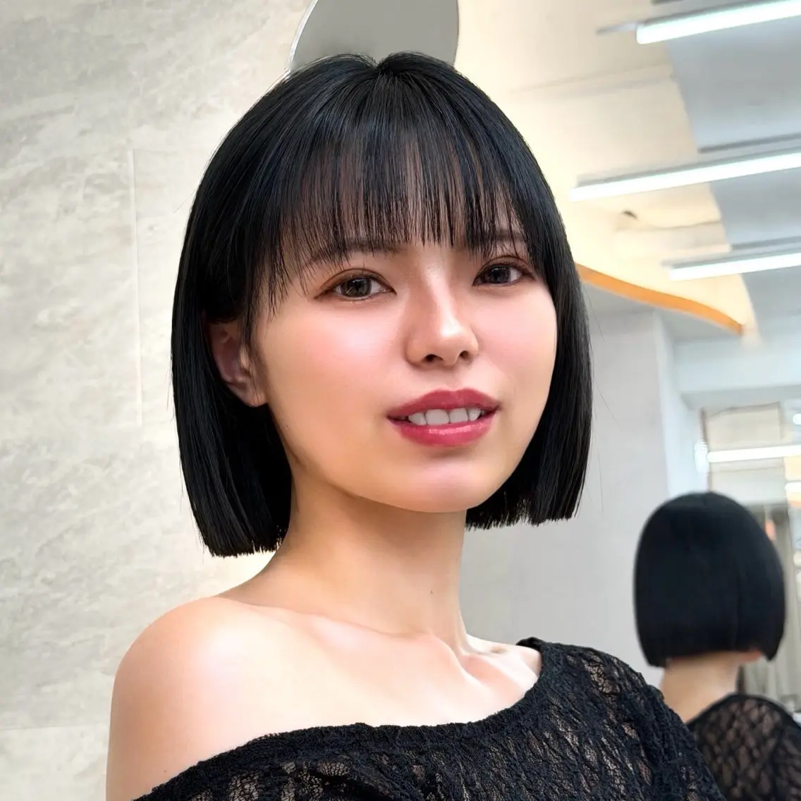 ショート ボブ ボブ/透明感 カラー ໒꒱⋆꙳‬ゆいなのヘアスタイル