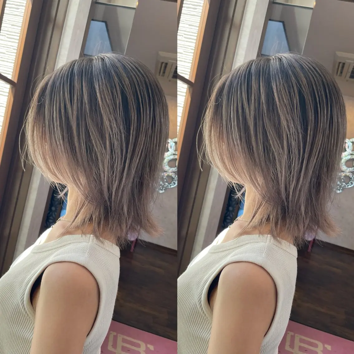 ブリーチオンカラー＋トリートメント￥4700撮影モデル※条件あり補足説明確認お願いします！の写真