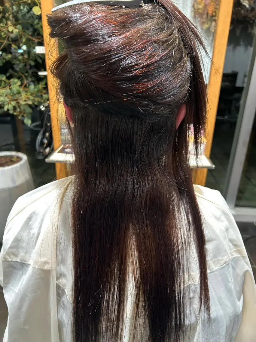 セミロング 縮毛矯正 表参道/✨艶髪✨ 職人/ハヤト🫧のヘアスタイル
