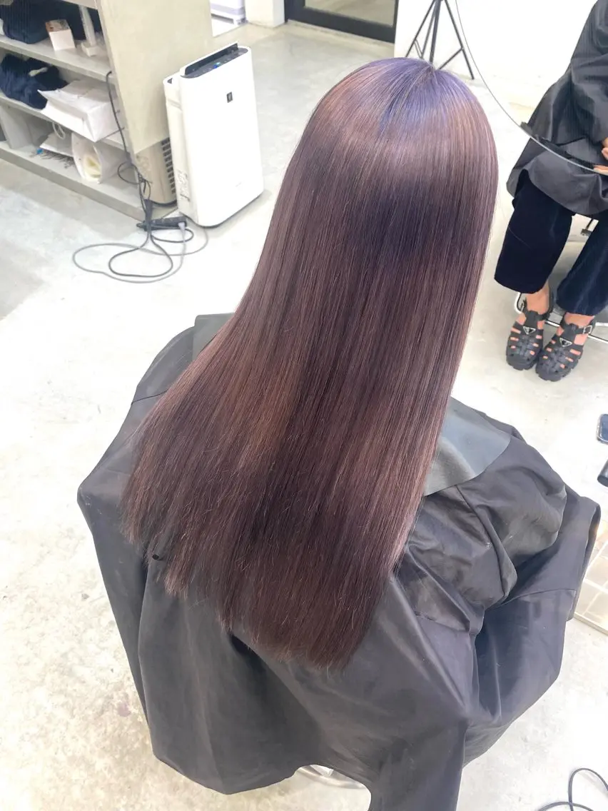 カラー ラベンダーカラー 漆崎 相美のヘアスタイル