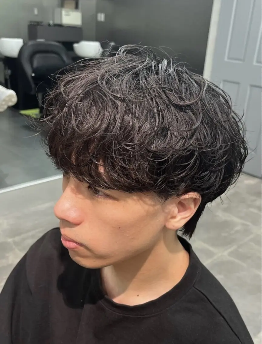 【メンズ限定✨】カット+シャドウパーマ/ルーズパーマ/波巻きの写真