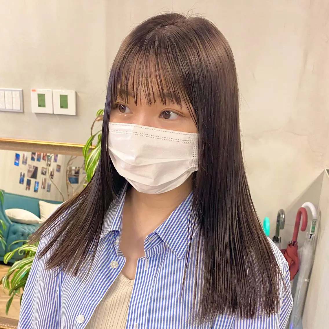 ロング カラー パーマ ヘアアレンジ メンズ キッズ ネイル マツエク・マツパ ストレートパーマ カット ヘアカラー 前川 朋香のヘアスタイル