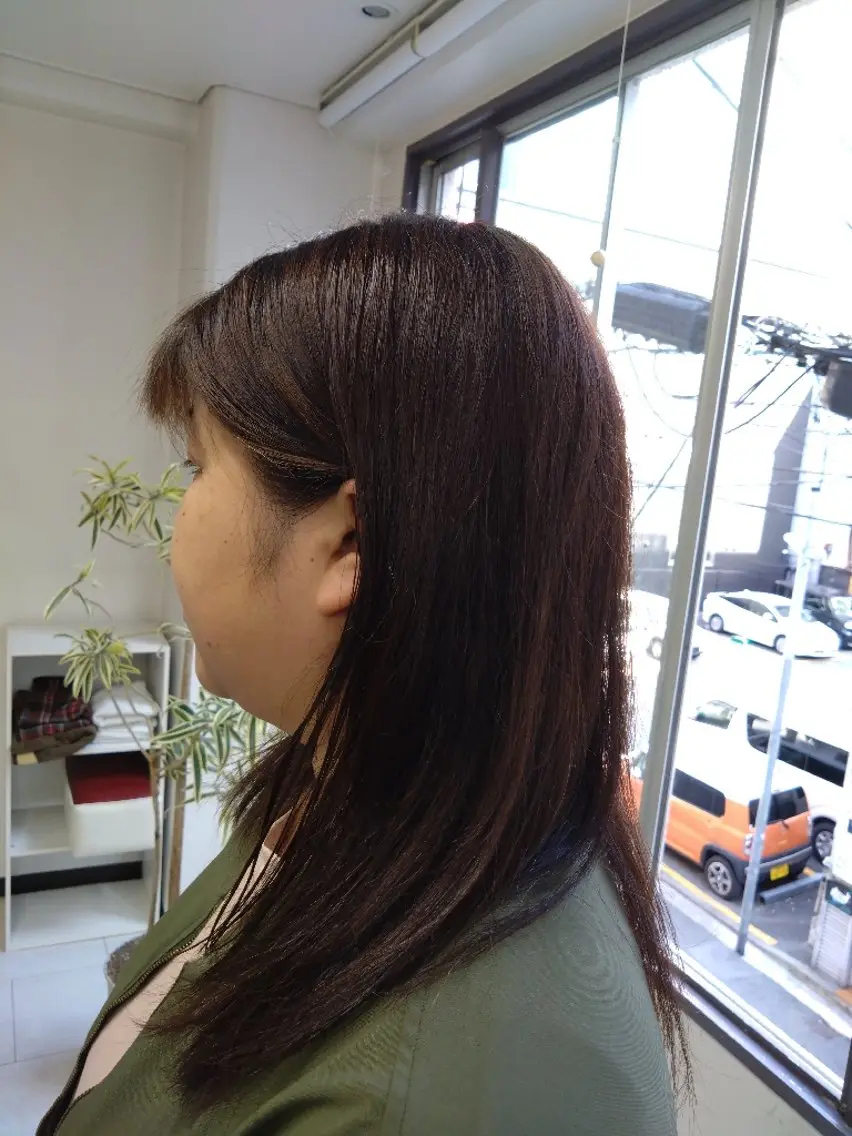 セミロング カラー カット ヘアカラー 袋町【シナリオ】 Scenarioのヘアスタイル