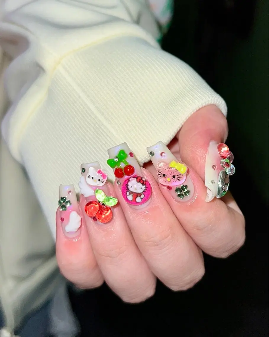 5月クーポン🍀🫧【ご新規】ジェル⭐︎アート＆パーツつけ放題🎀の写真