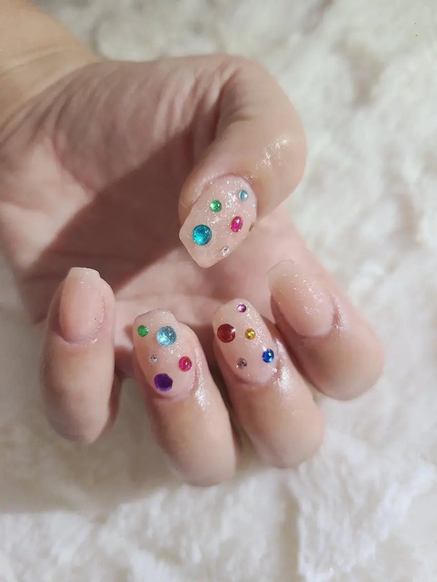 ネイル ストーンネイル Nailroom3  古屋のネイルデザイン