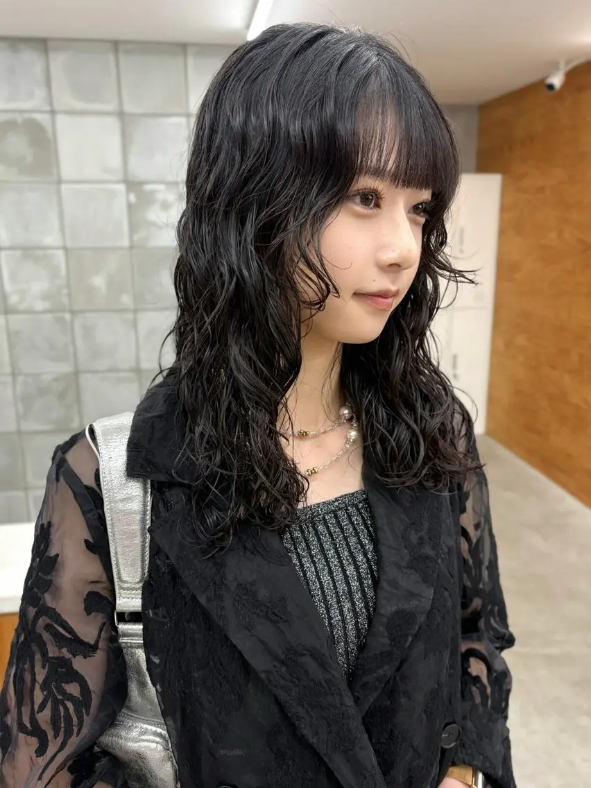 セミロング パーマ セミロングパーマ カット パーマ トリートメント tetohair 森田浩平のヘアスタイル