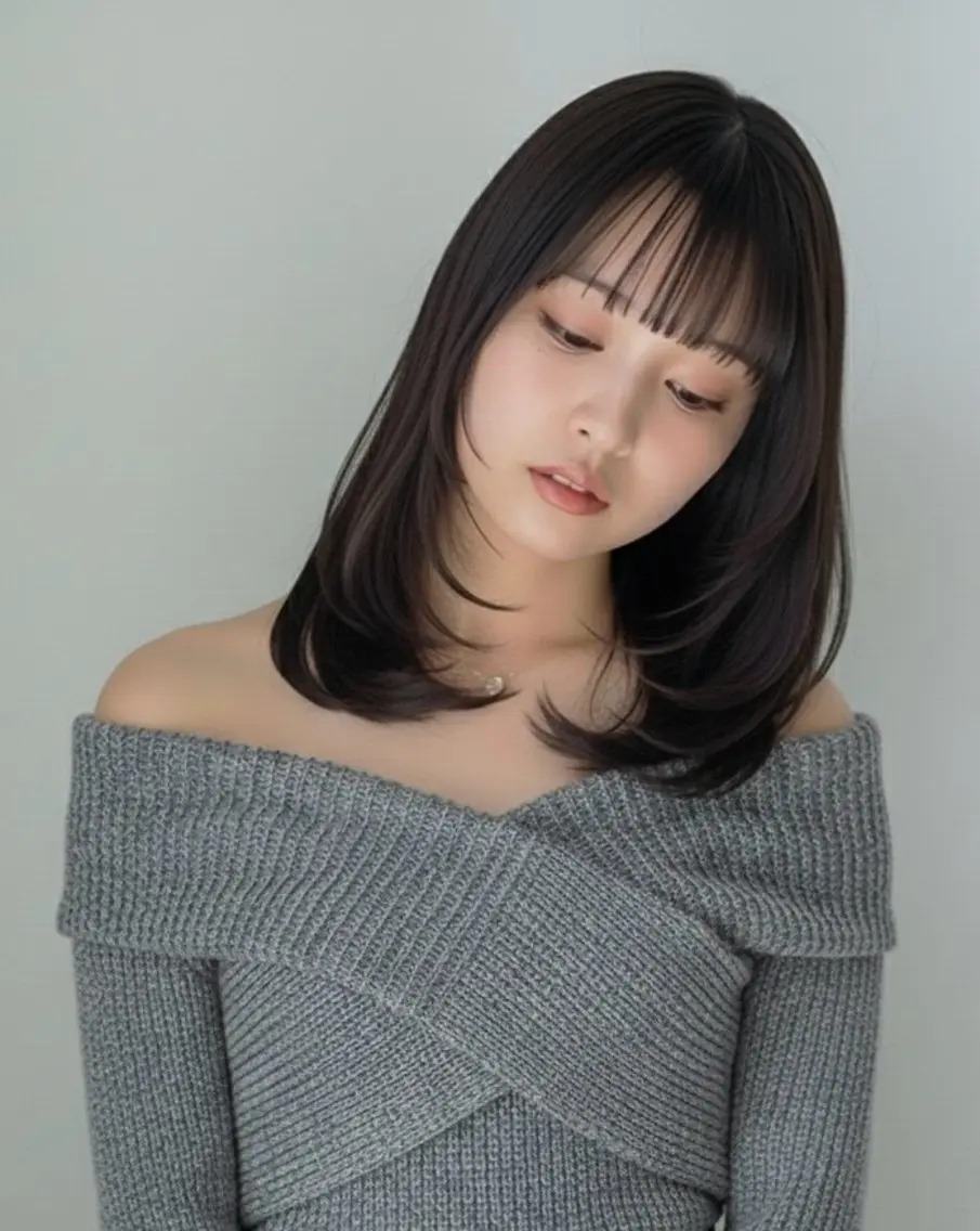 セミロング Bonheur umedaのヘアスタイル