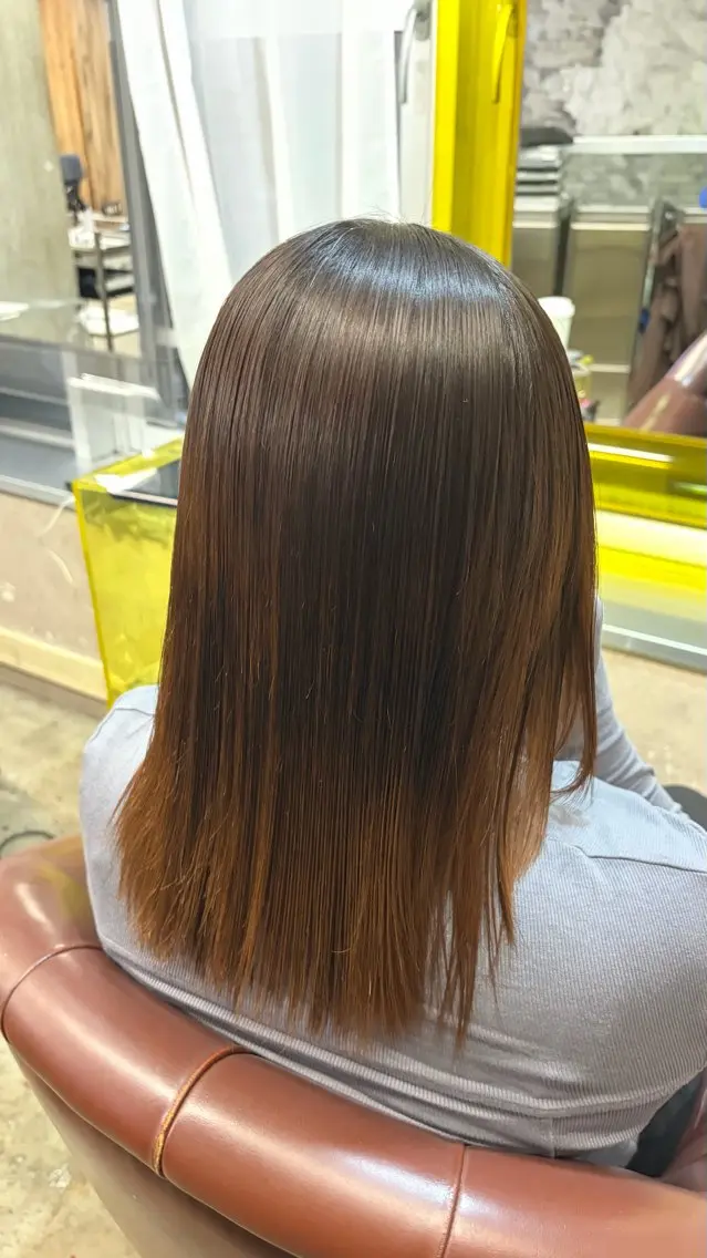 ミディアム 縮毛矯正 トリートメント 縮毛矯正 トリートメント OTA  SENAのヘアスタイル