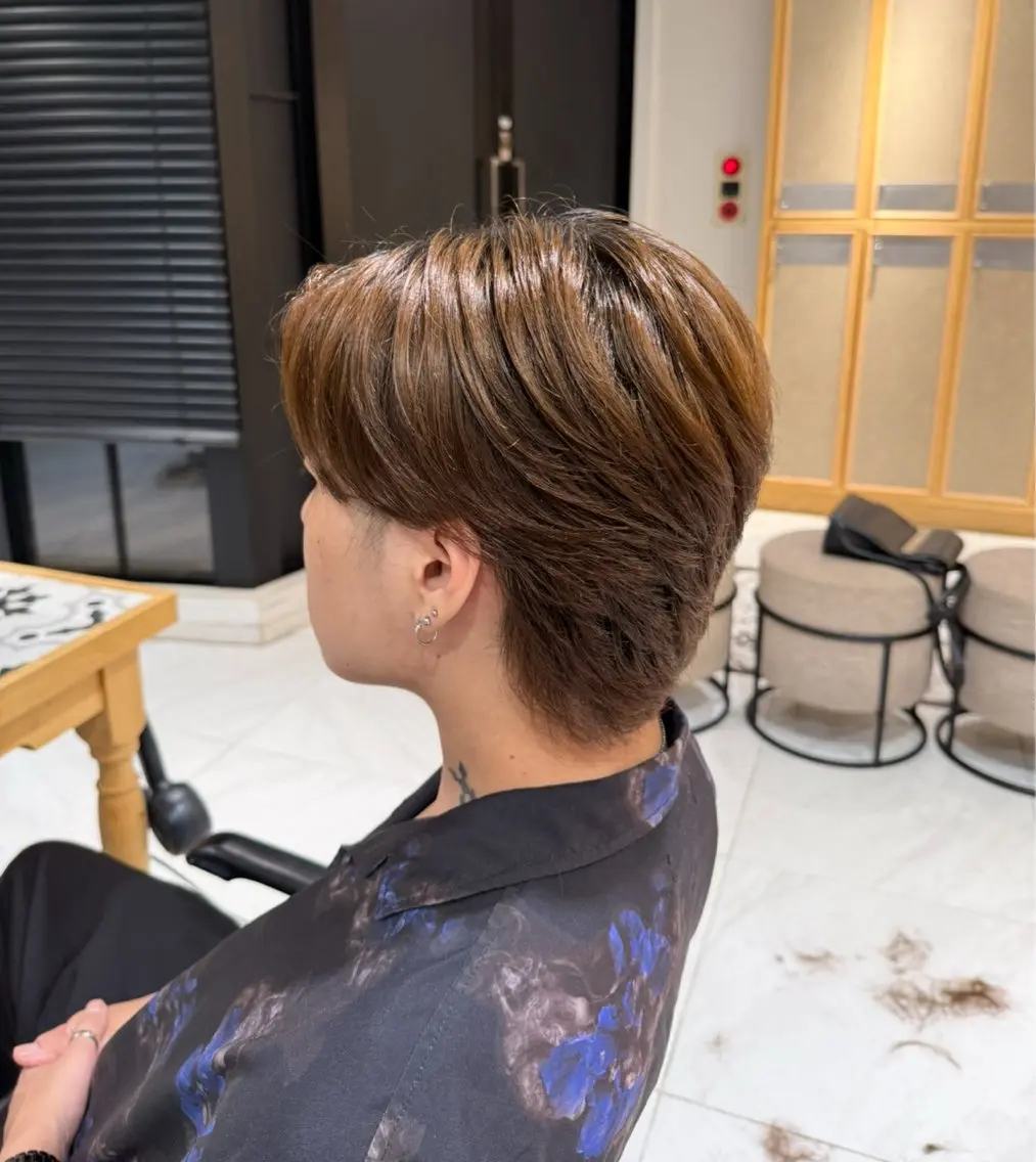 ショート メンズ 艶髪/ボブモデル 募集🫧terukaのヘアスタイル