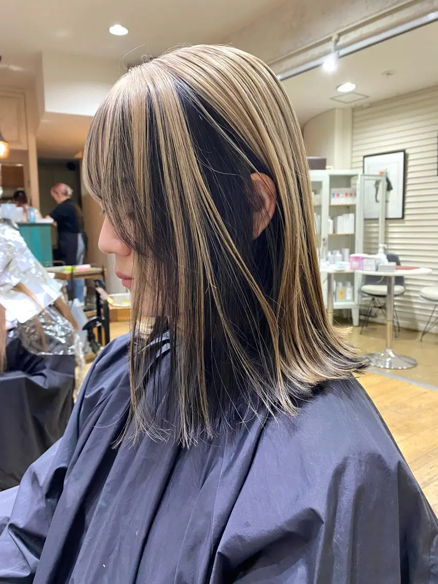 ロング カラー カット ヘアカラー トリートメント ハイトーンカラー 🩷NANAのヘアスタイル