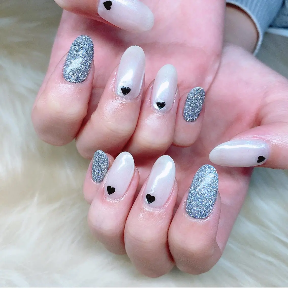 ネイル 渋谷／チップ長さ出し 👑アプレgel-xのネイルデザイン